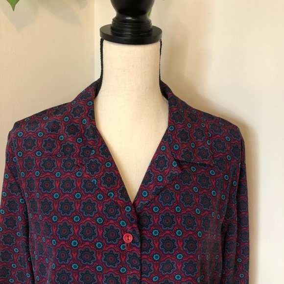 Vintage Haberdashery by Leslie Fay Floral Blouse - Picture 4 of 10